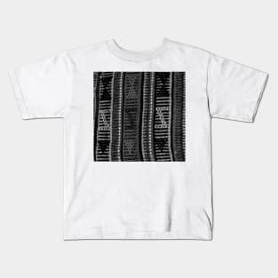 black white abstract minimal minimalistic stylish modern texture antique carpet photo, For custom orders please DM me. Kids T-Shirt